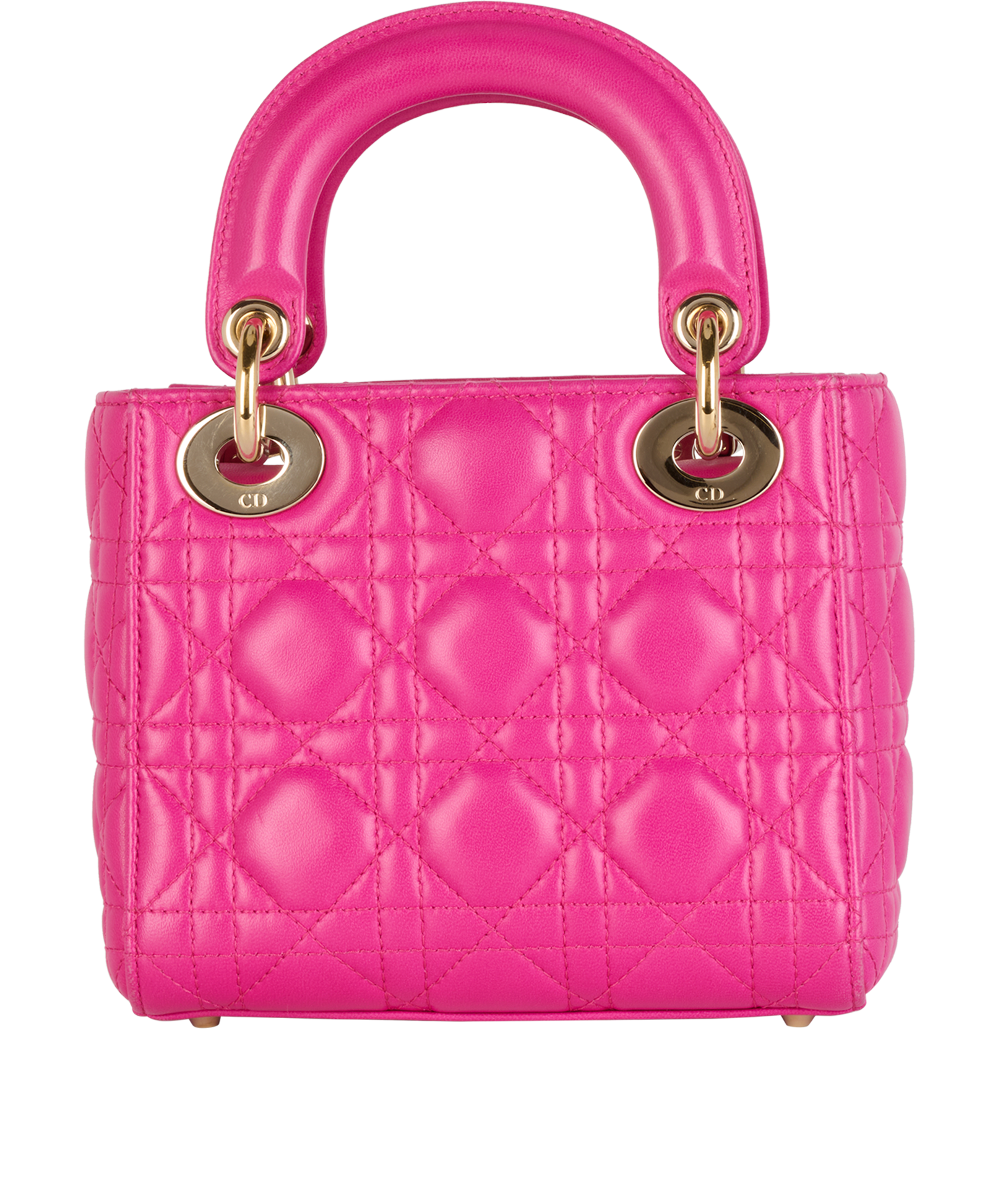 Micro Lady Dior, &pound;1,600, Handbags, Pink, Leather, Back view
